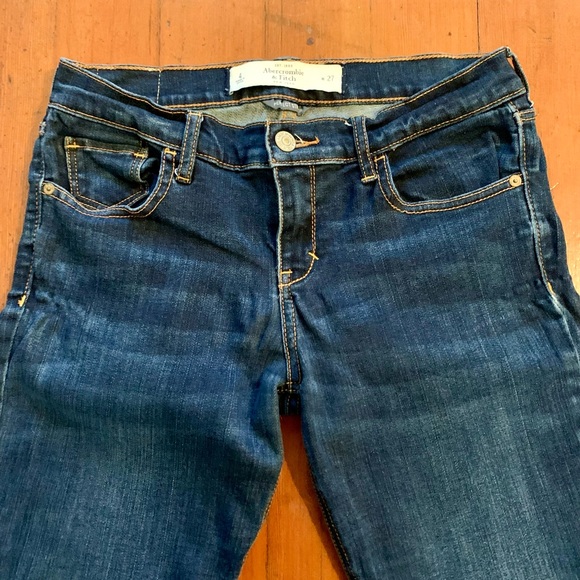 Abercrombie & Fitch Perfect Stretch Denim Blue Jeans Size 27 - Picture 4 of 10